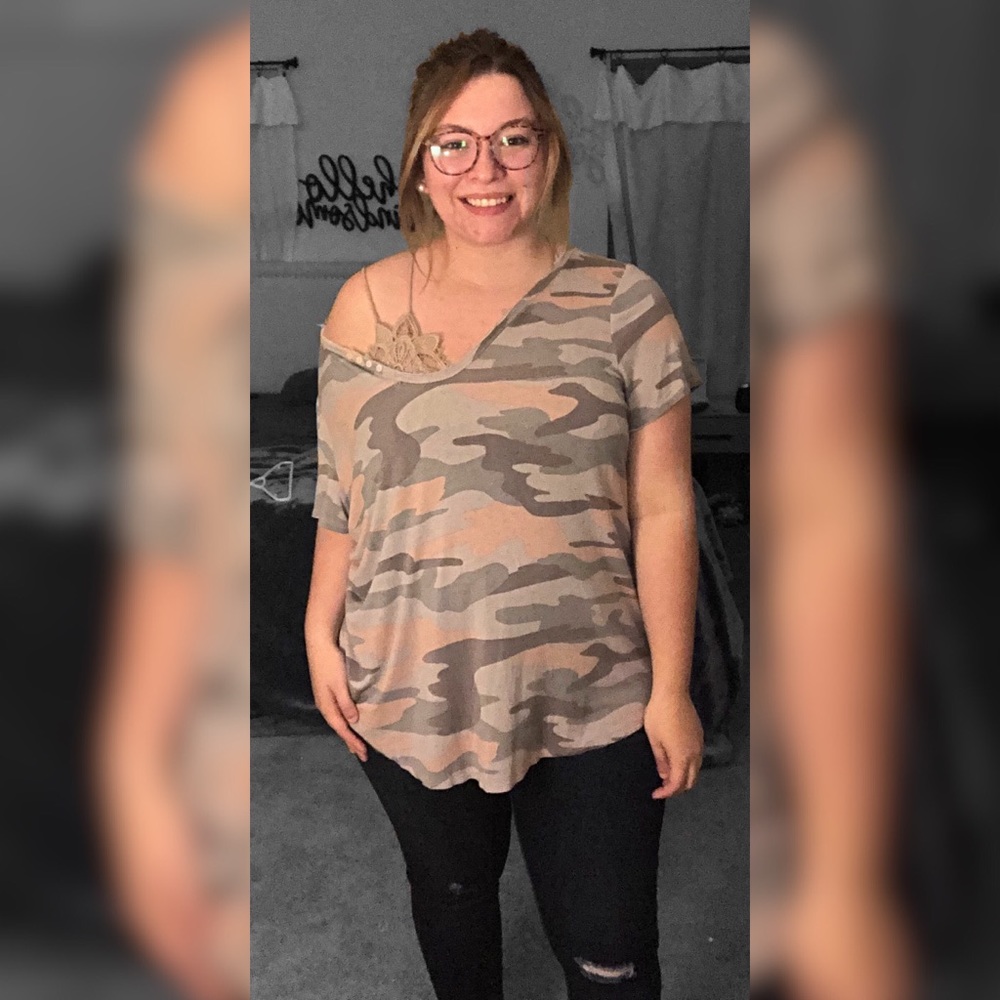 Pink Camo top